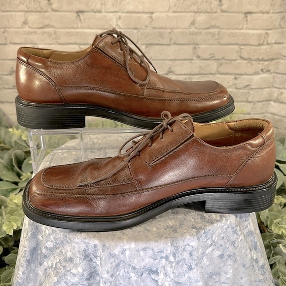 Dockers Pro-Style Comfort Brown Leather Square Toe Dress Oxfords Men’s 10M✨VGUC✨ - Picture 7 of 12
